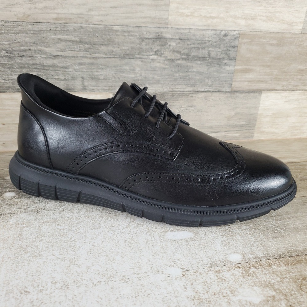 Marc Joseph New York Hill Street Mens Oxfords Sz 10.5 W Black Leather Lace Up